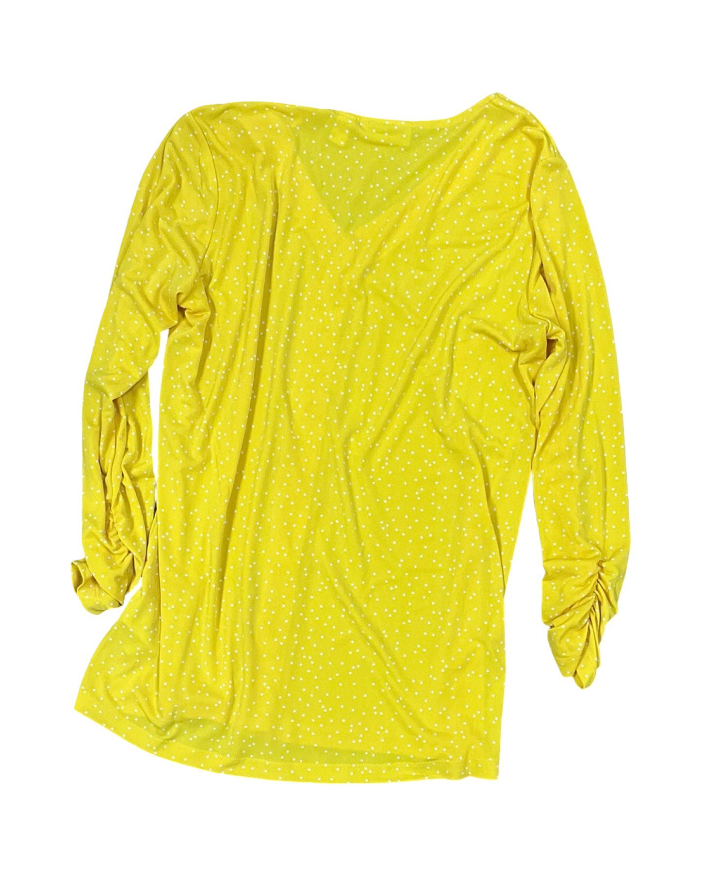 Blouse Ls By Susan Graver In Yellow, Size:S