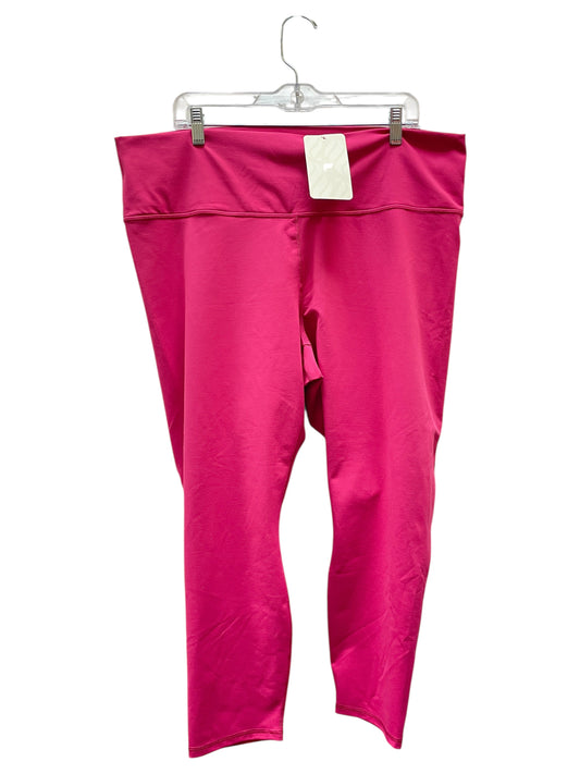 Athletic Capris By Fabletics In Pink, Size:3X