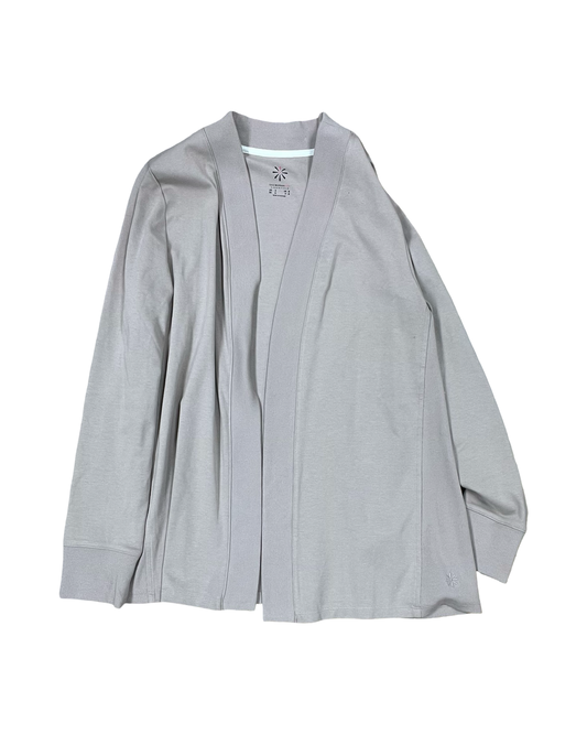 Cardigan By Isaac Mizrahi Live Qvc In Tan, Size:S