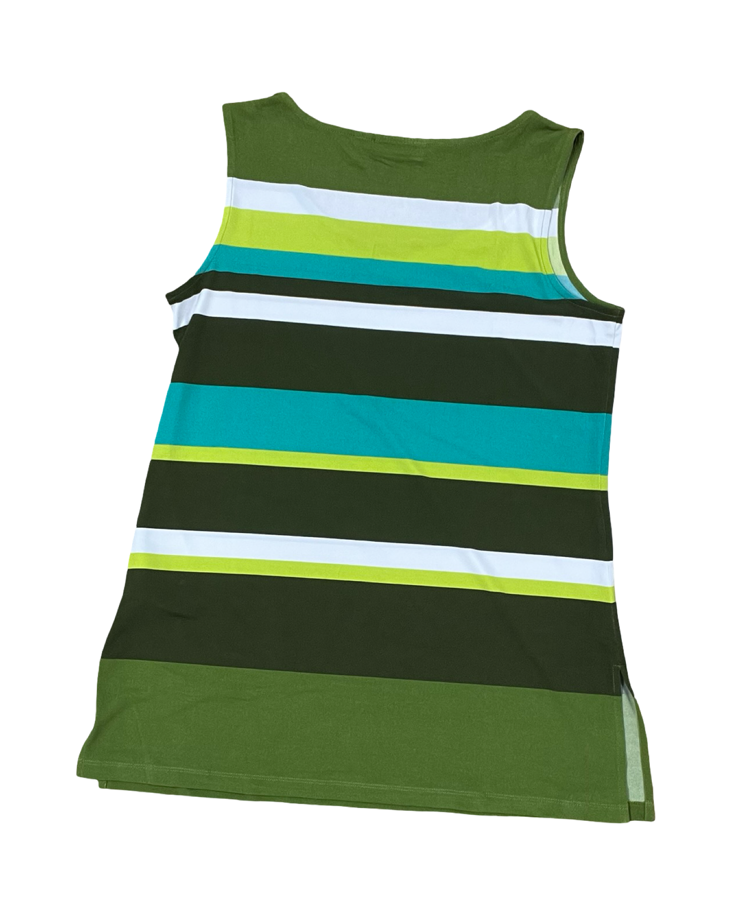 Top Sleeveless By Susan Graver In Green, Size:S