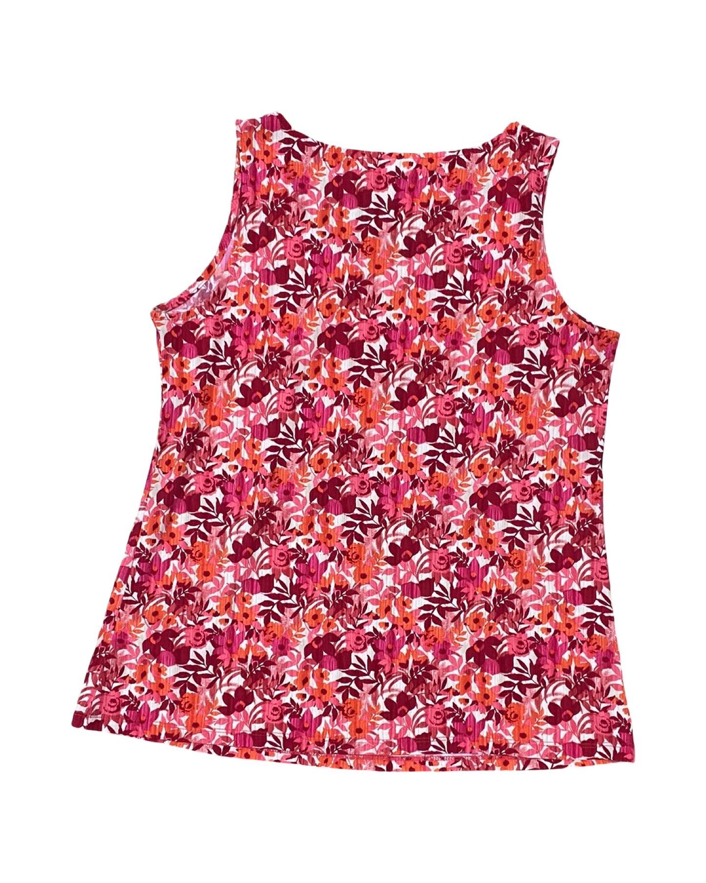 Top Sleeveless By Susan Graver In Orange & Red, Size:S