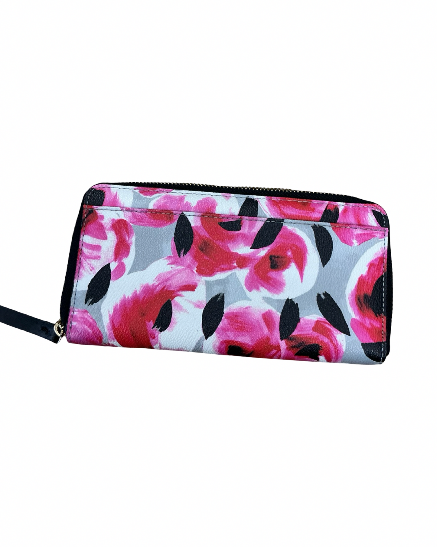 Wallet Designer By Kate Spade In Black & Pink, Size:Medium