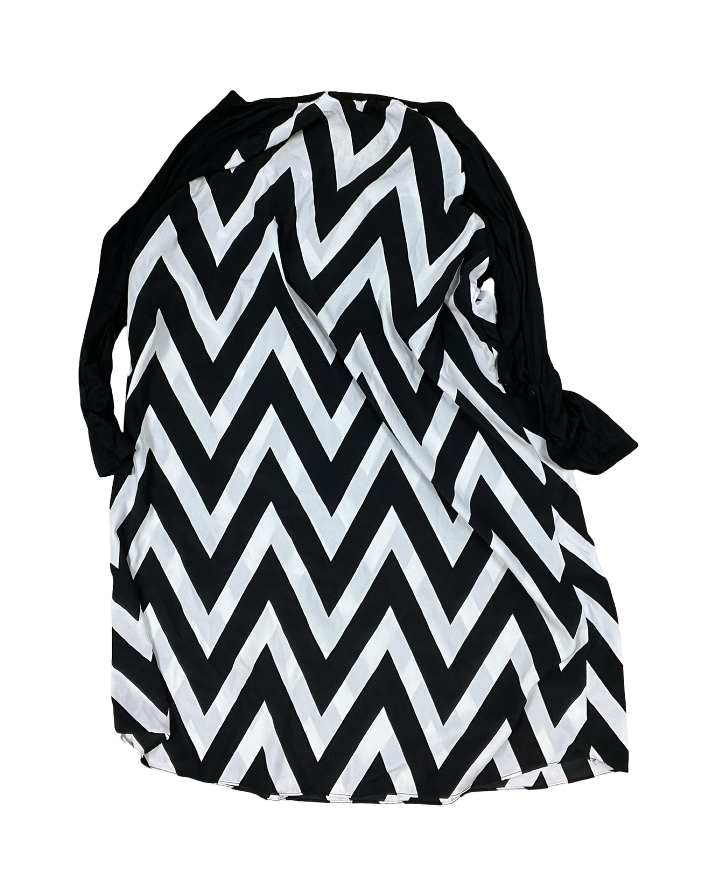 Dress Casual Midi By Charming Charlie In Black & White, Size:L