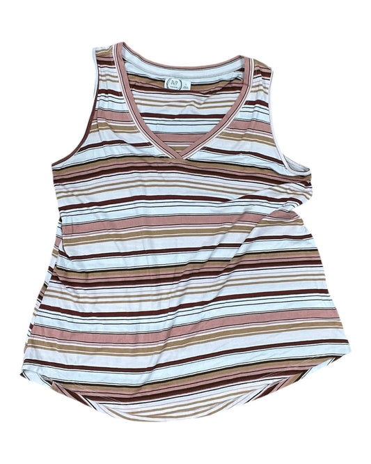 Tank Top By Maurices In Brown & Cream, Size:L