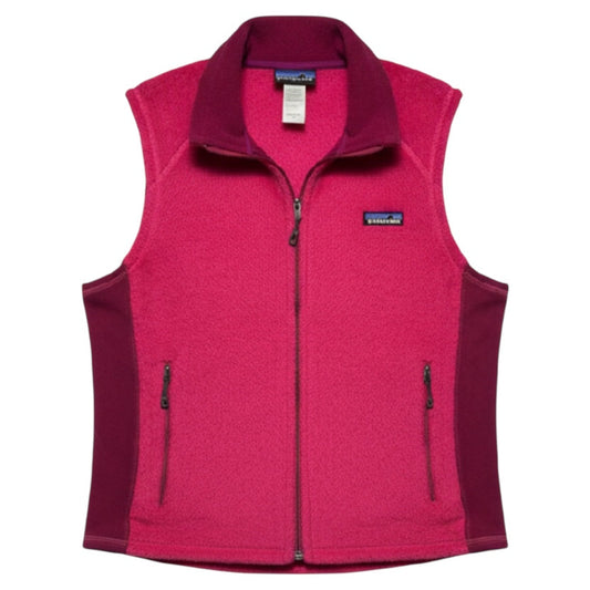Vest Faux Fur & Sherpa By Patagonia In Pink & Purple, Size: M