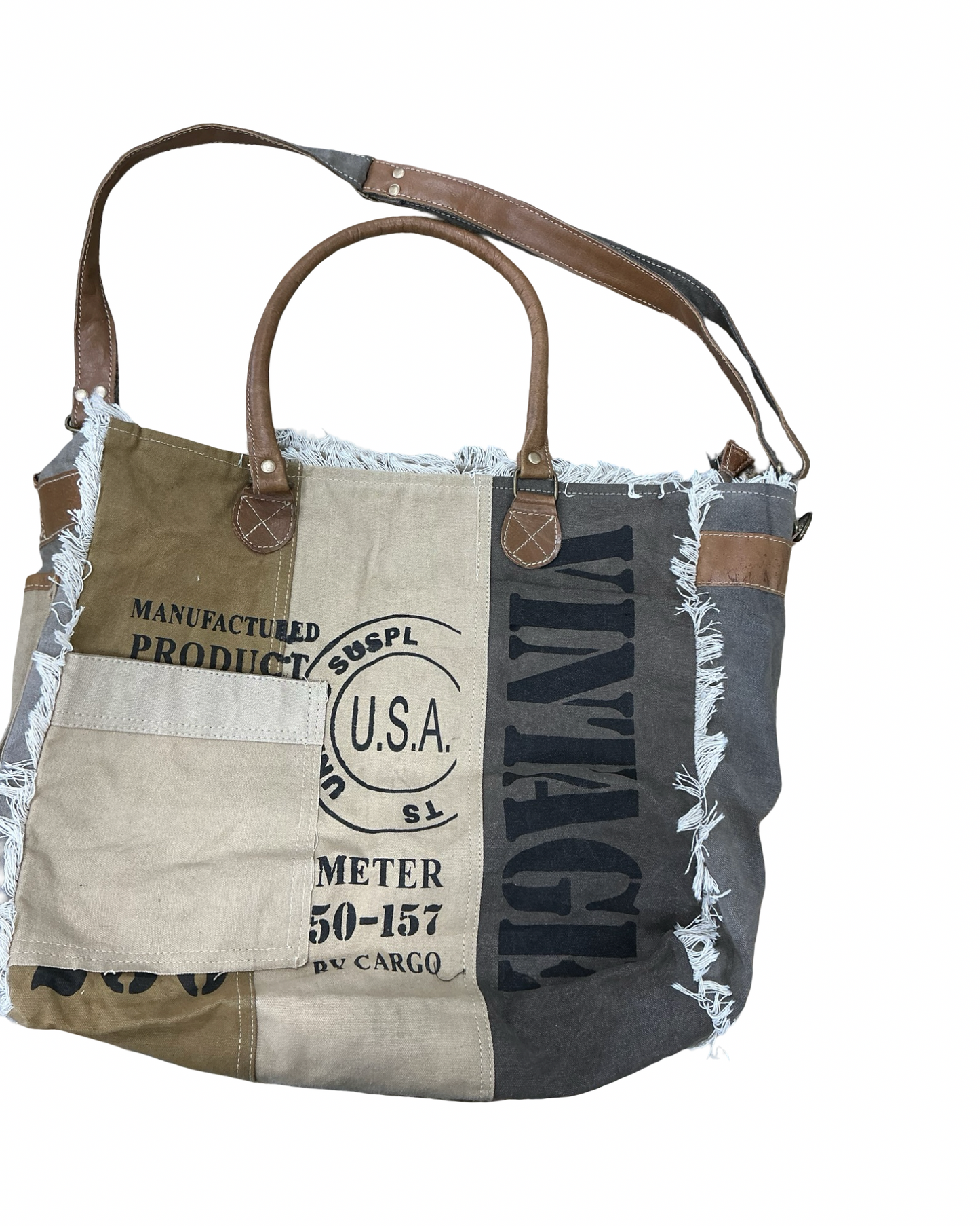 Tote By Clothes Mentor In Brown & Tan, Size:Large