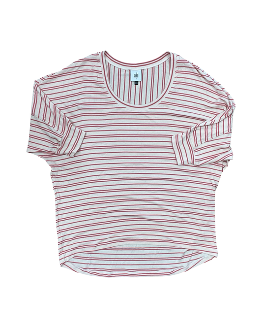 Top 3/4 Sleeve By Cabi In Pink, Size:S