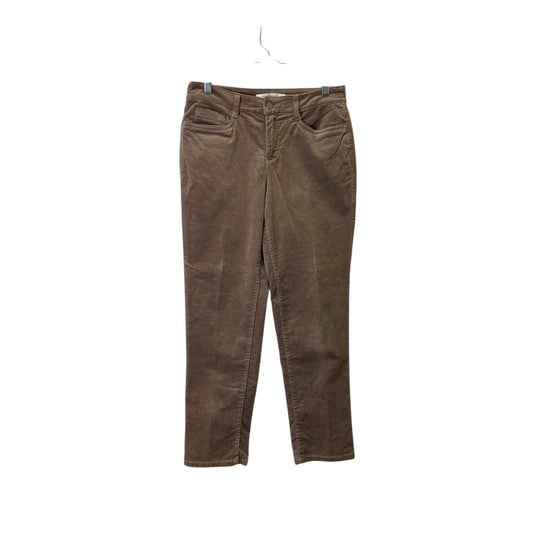 Pants Corduroy By Croft And Barrow In Taupe, Size:4