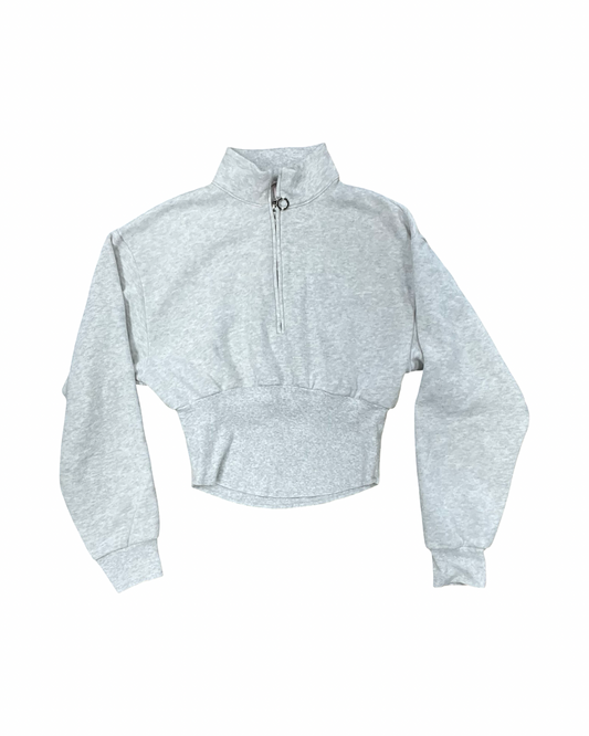 Sweatshirt Collar By Victorias Secret In Grey, Size:M