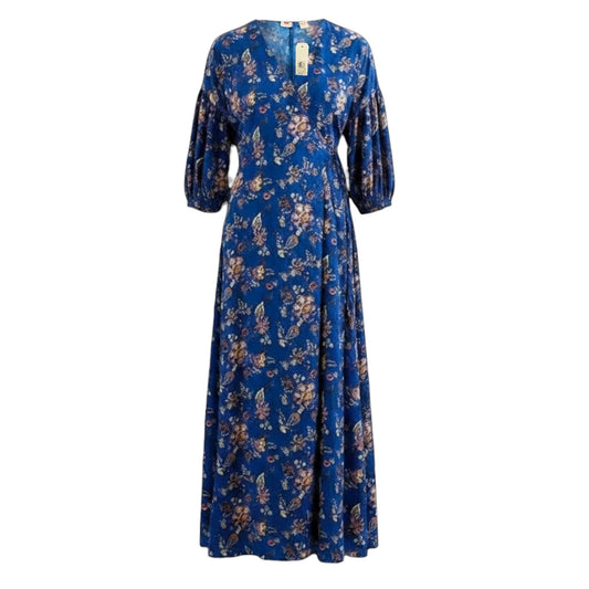 Blair Wrap Long Dress By Levis In Floral Print, Size: XL