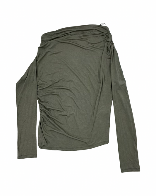 Top Ls By H&M In Green, Size:M