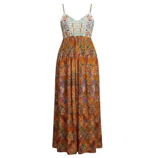 Parkland Maxi Dress By RAGA X Anthropologie In Multi-colored, Size: XS