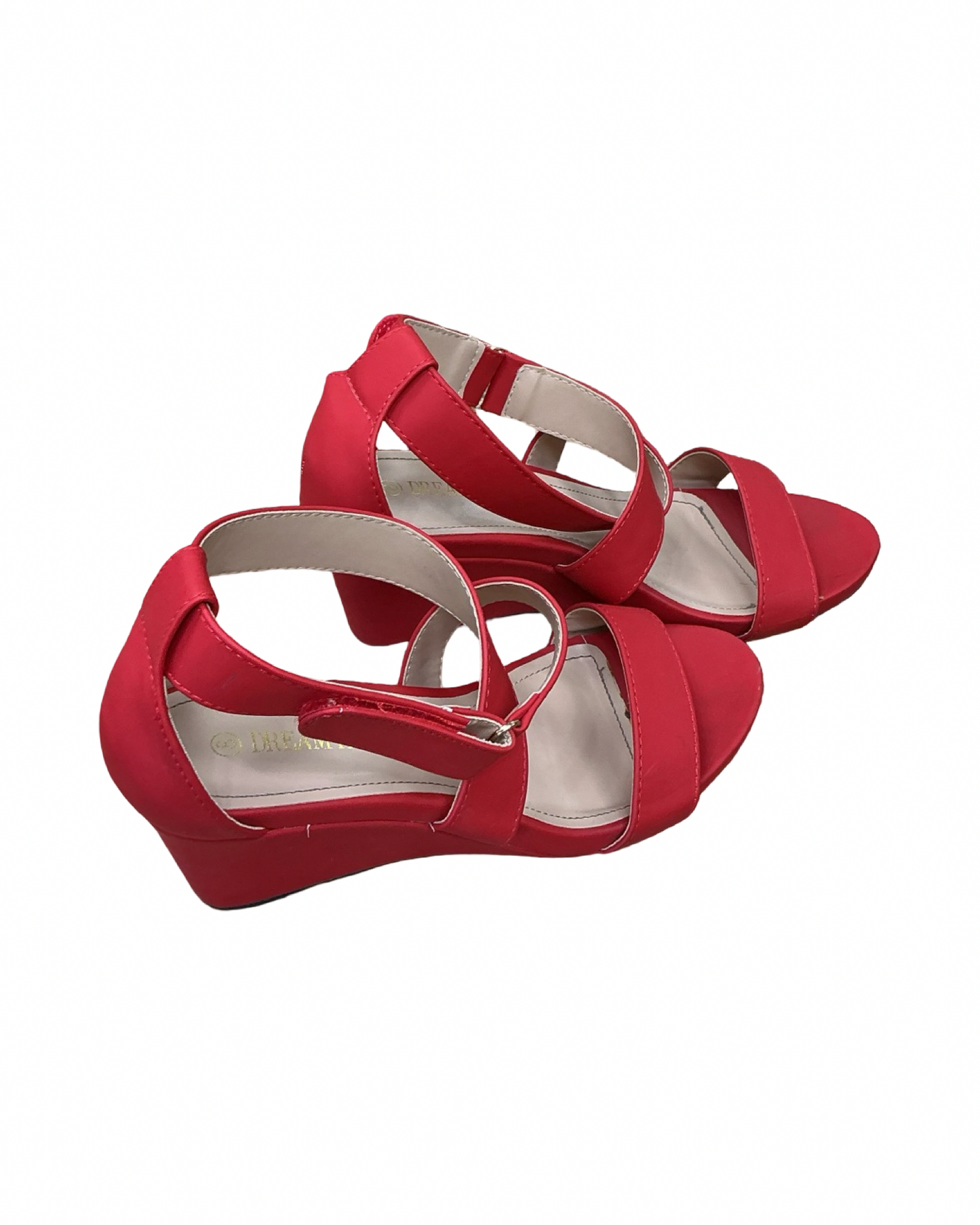 Shoes Heels Wedge By Dream Pairs In Red, Size:8