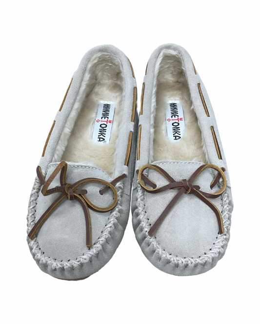 Slippers By Minnetonka In Tan, Size:7