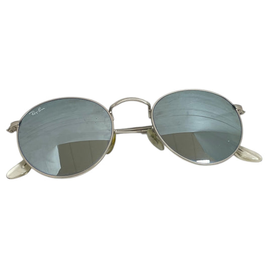 Sunglasses Designer By Ray Ban In Silver