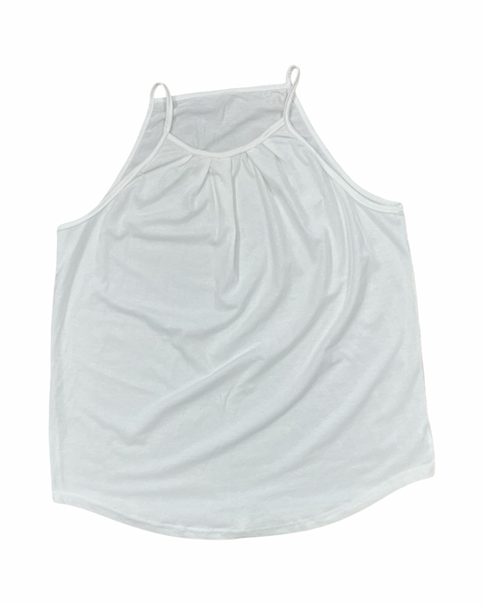 Top Sleeveless By Clothes Mentor In White, Size:M