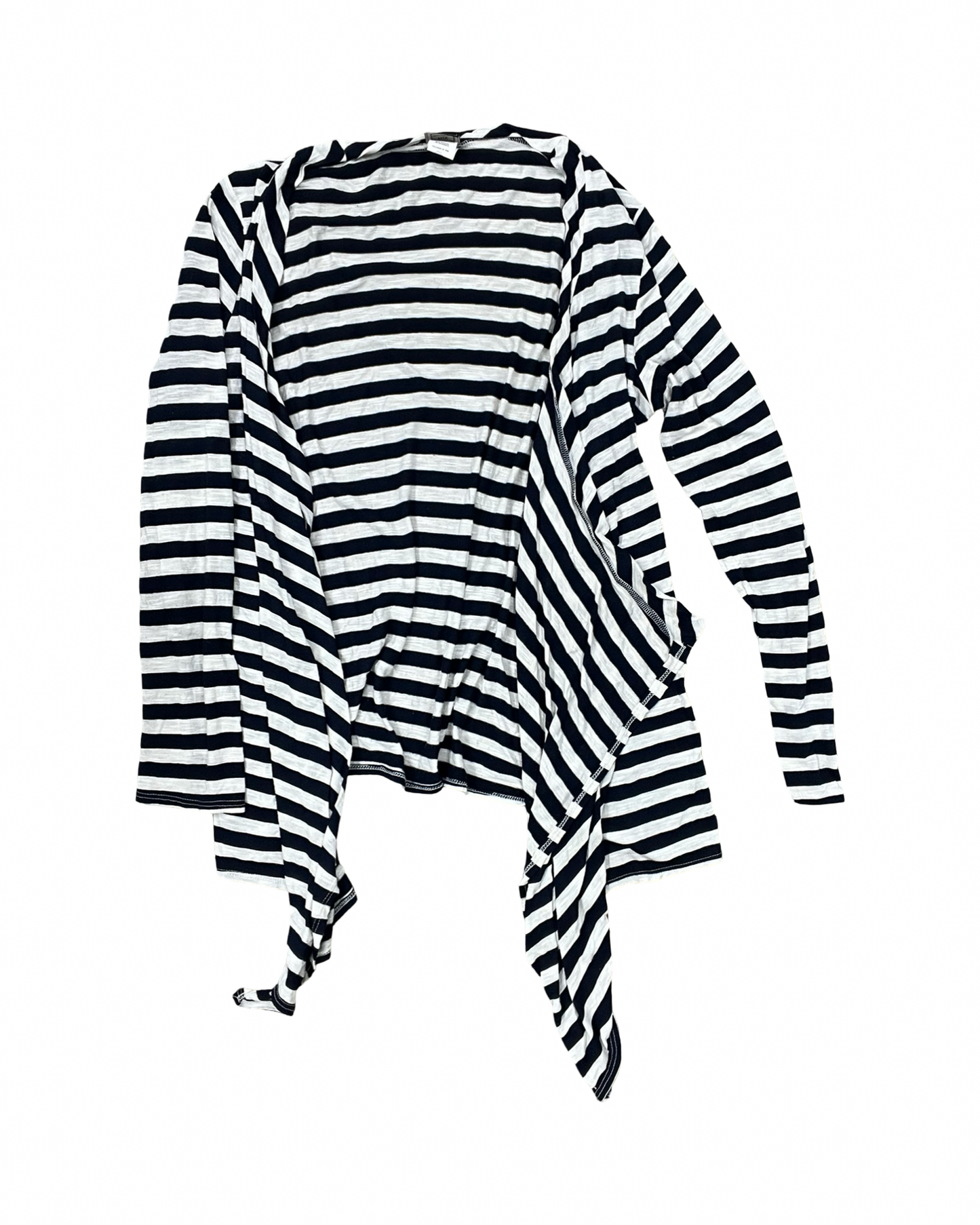 Cardigan By Clothes Mentor In Blue & Cream, Size:L