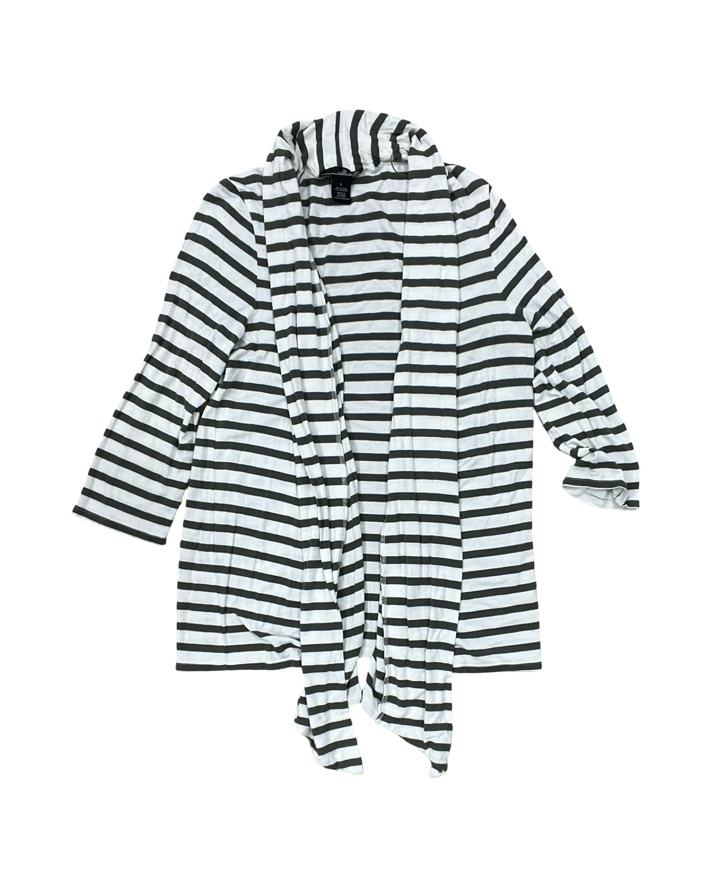 Cardigan By Willi Smith In Green & White, Size:L
