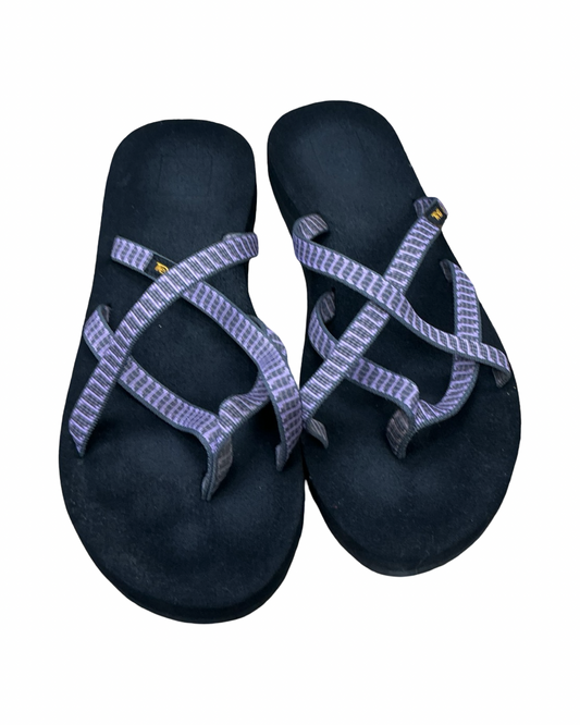Sandals Flats By Teva In Purple, Size:9