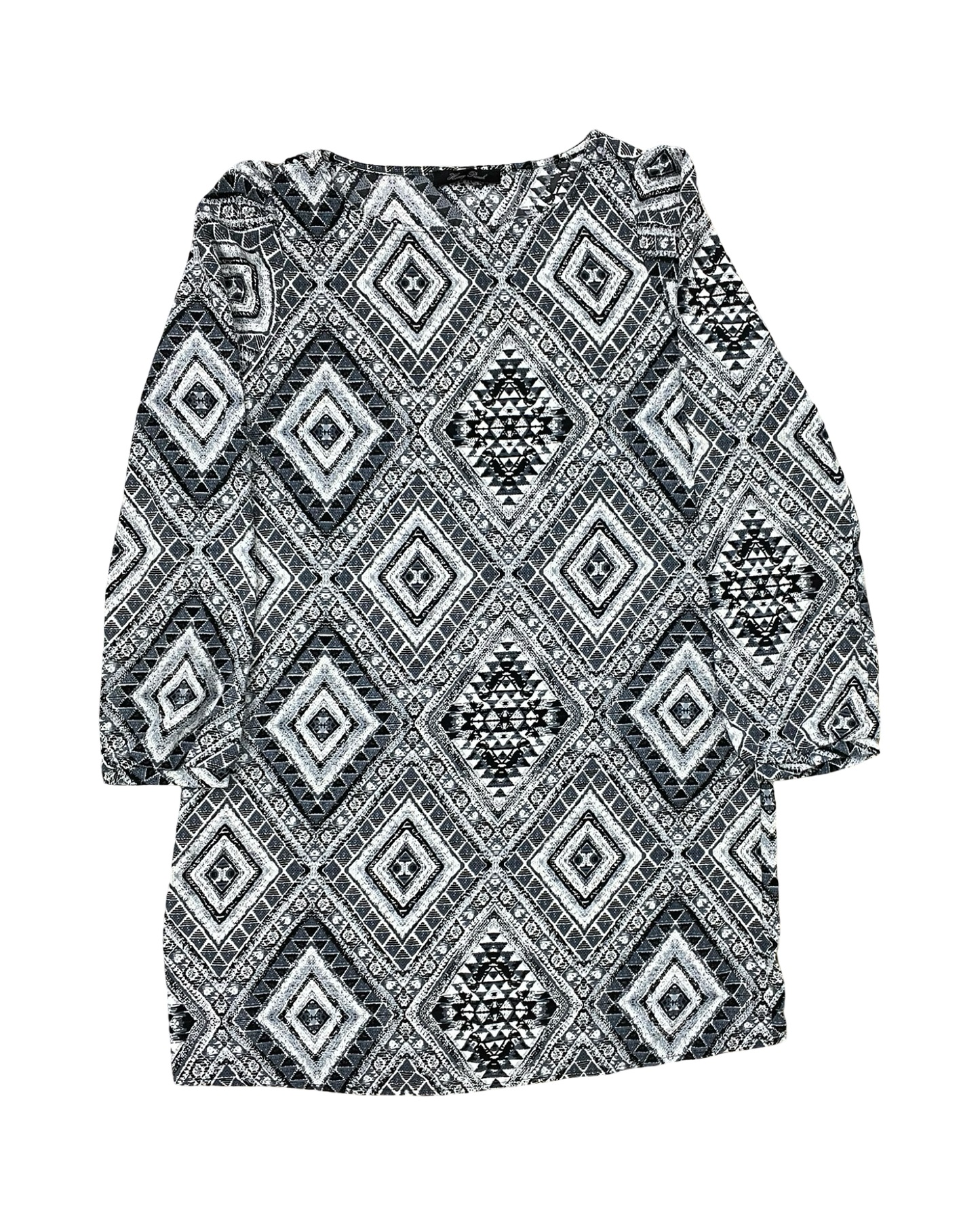 Dress Work By Honey Punch In Black & Blue, Size:M