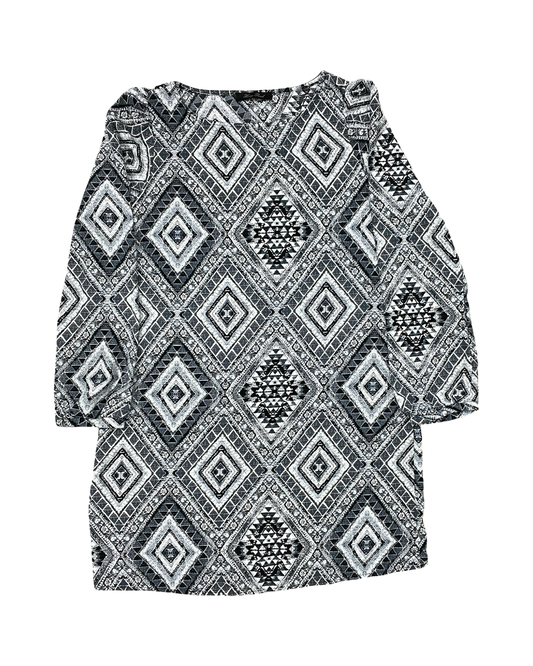 Dress Work By Honey Punch In Black & Blue, Size:M