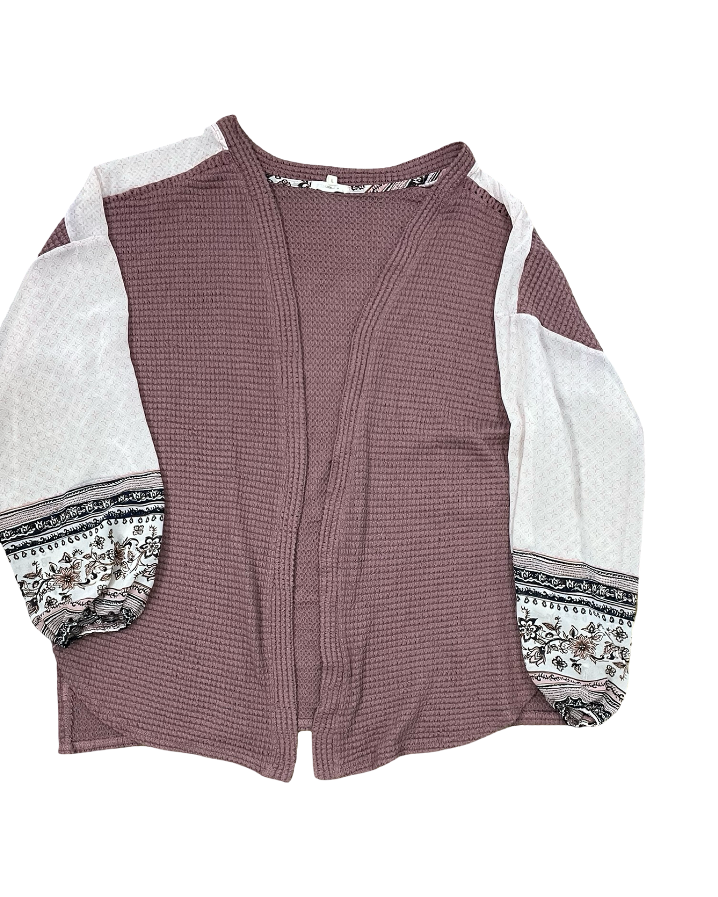 Cardigan By Maurices In Mauve, Size:L