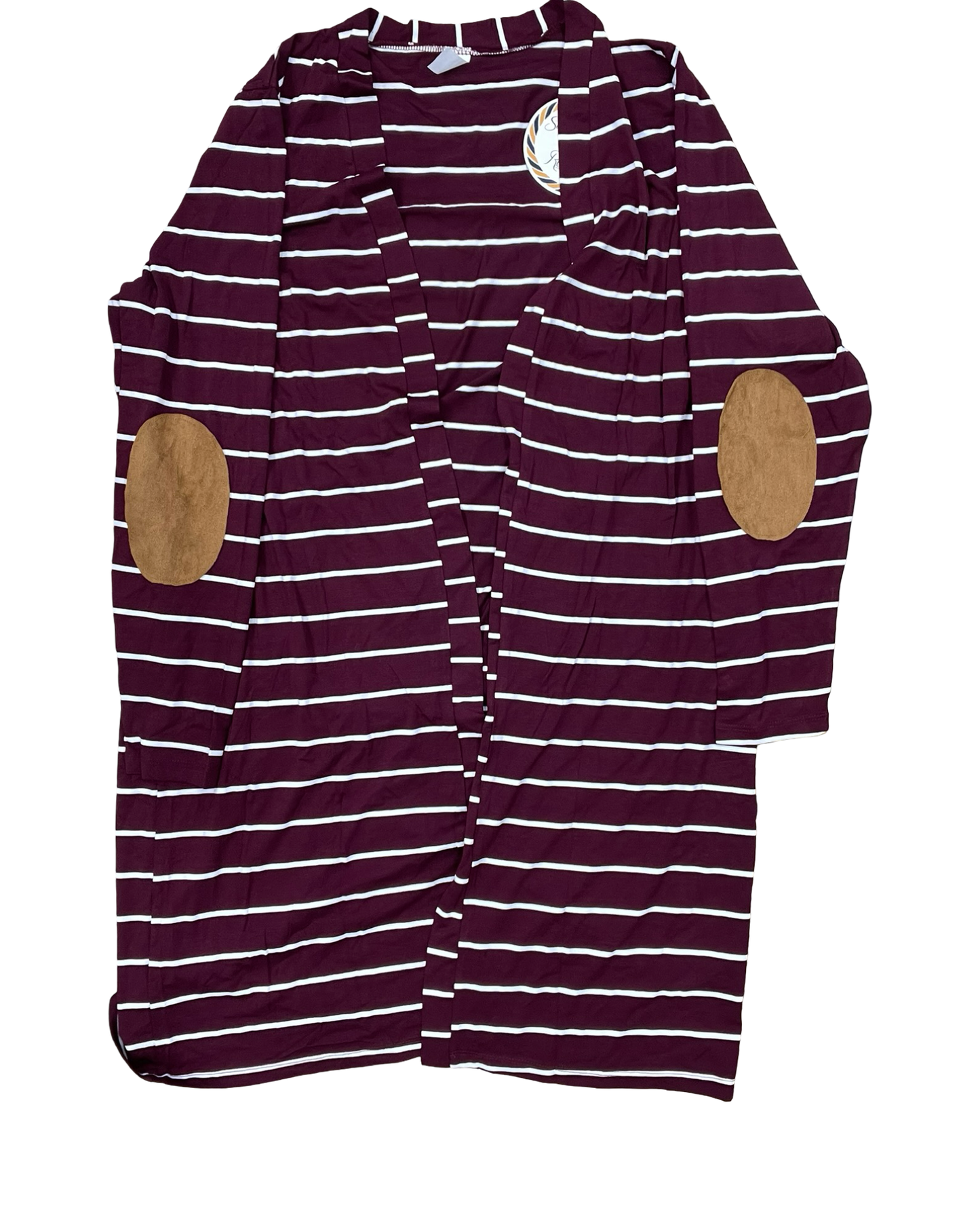 Cardigan By Clothes Mentor In Red & White, Size:2X