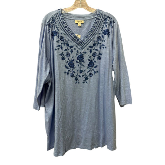 Top Ls By Style And Company In Blue, Size:3X
