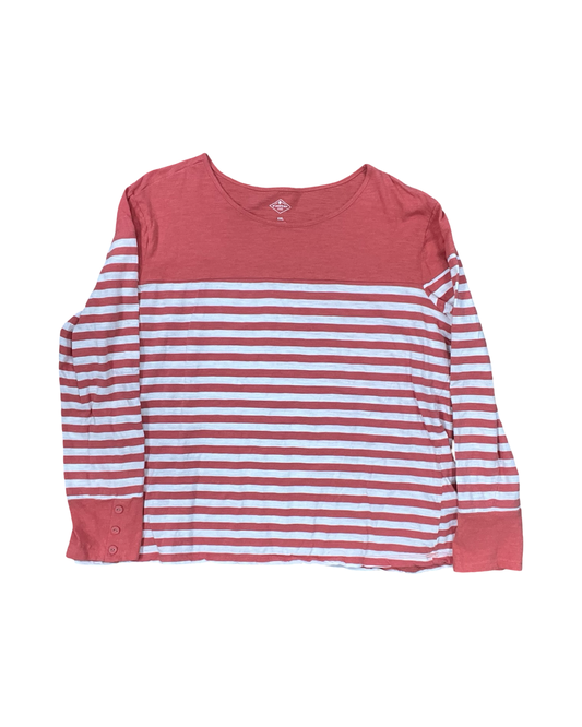 Top Ls By St Johns Bay In Orange & White, Size:1X
