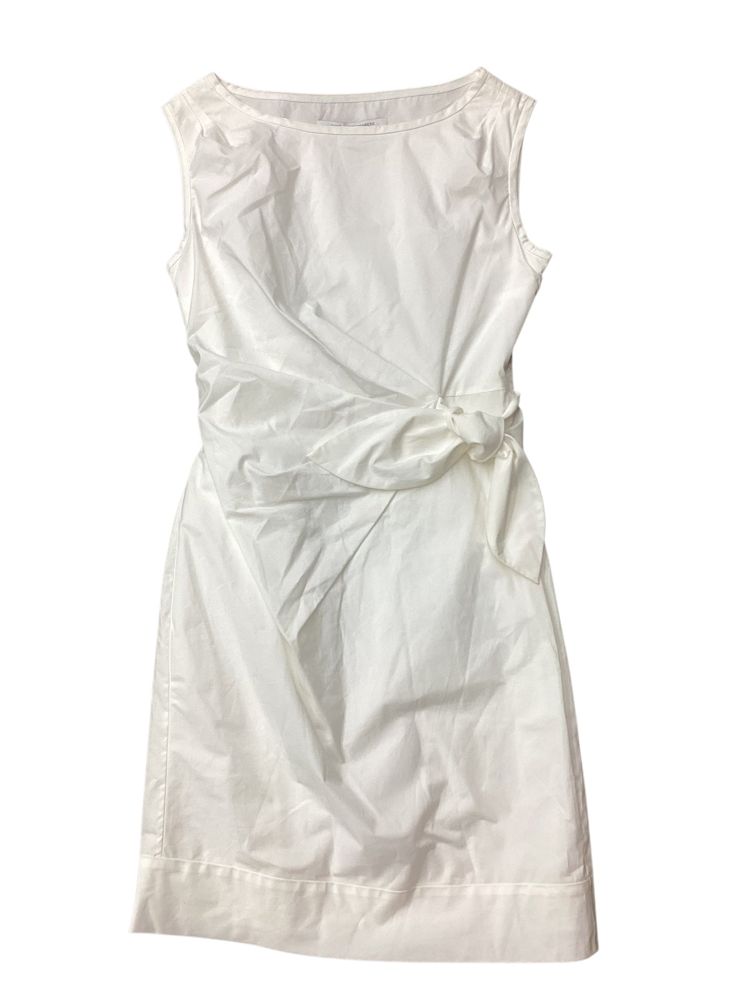 Dress Designer By Diane Von Furstenberg In Ivory, Size:S
