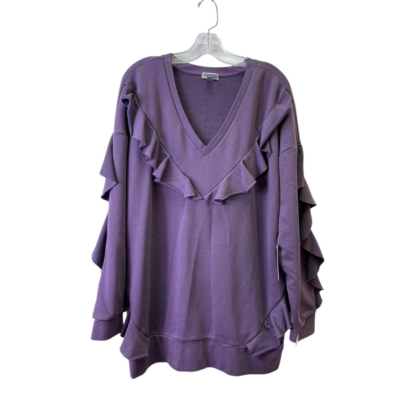 Sweatshirt Collar By Chelsea 28 In Purple, Size:Xl