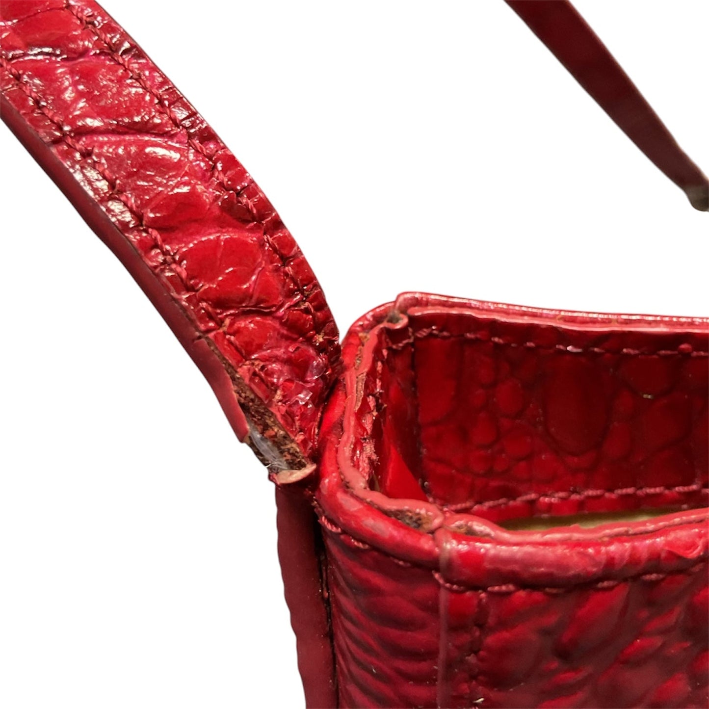 Crossbody Designer By Brahmin In Red, Size:Small