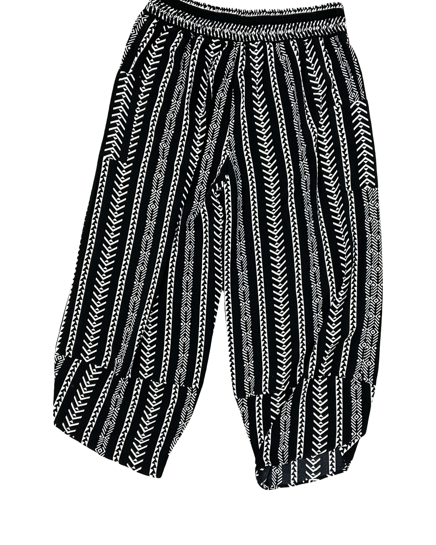 Pants Lounge By Clothes Mentor In Black & White, Size:2X