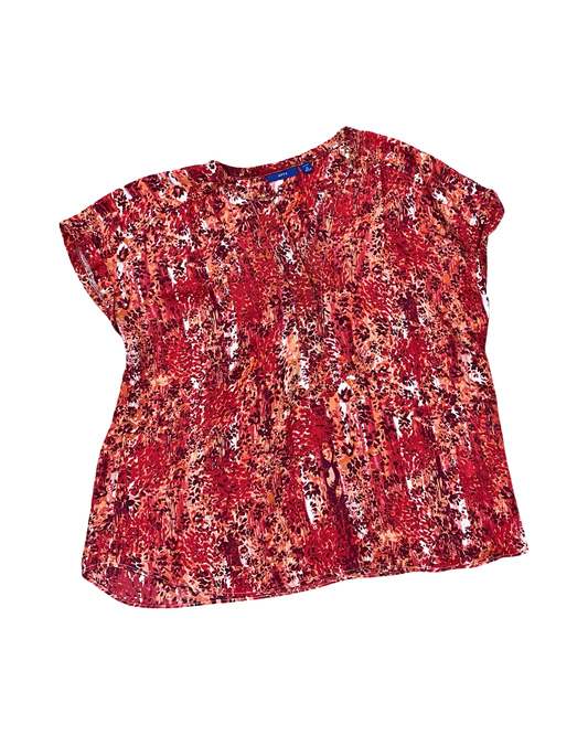 Top Ss By Clothes Mentor In Orange, Size:2X