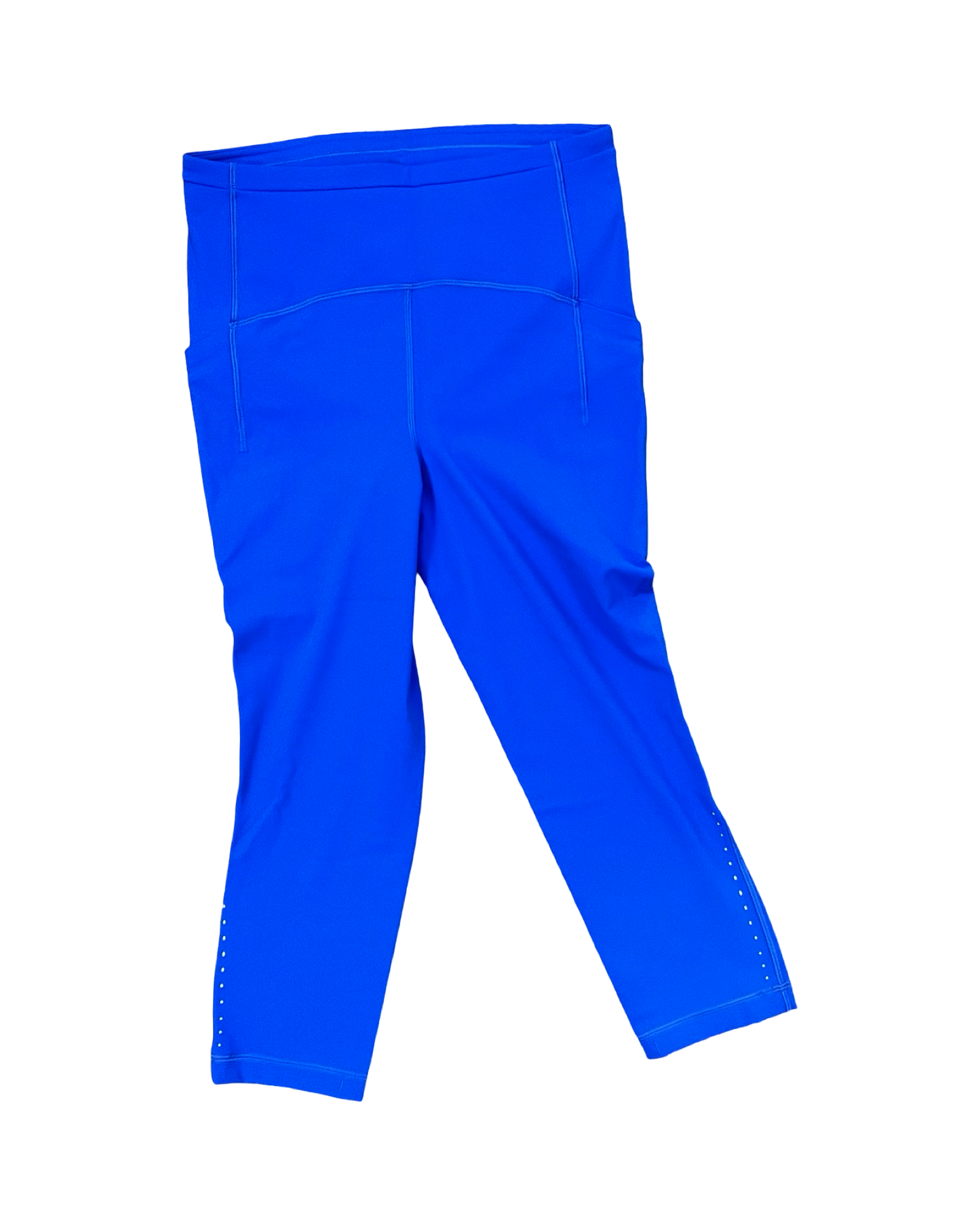 Athletic Leggings Capris By Lululemon In Blue, Size:M