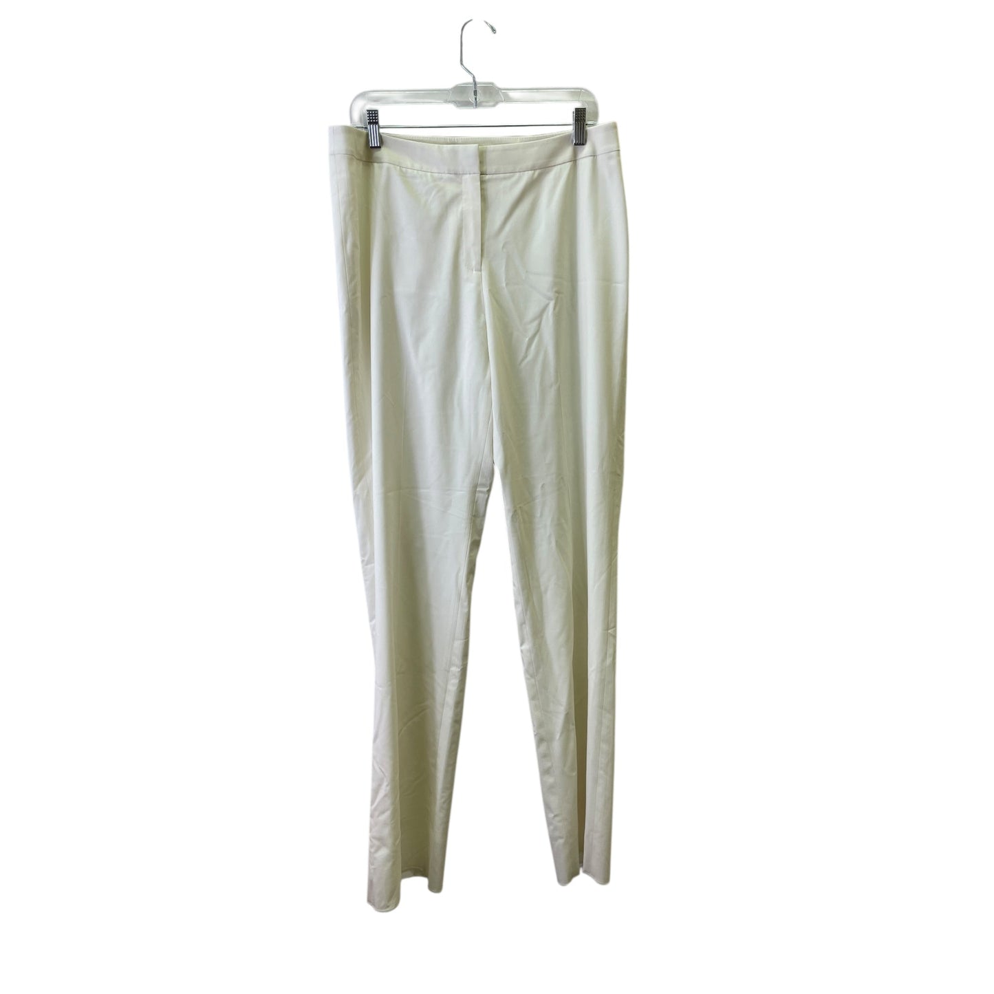 Pants Designer By Lafayette 148 In Ivory, Size:12