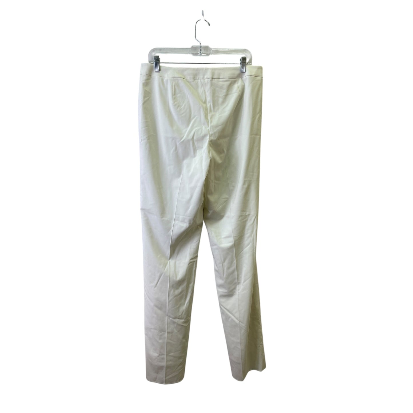 Pants Designer By Lafayette 148 In Ivory, Size:12