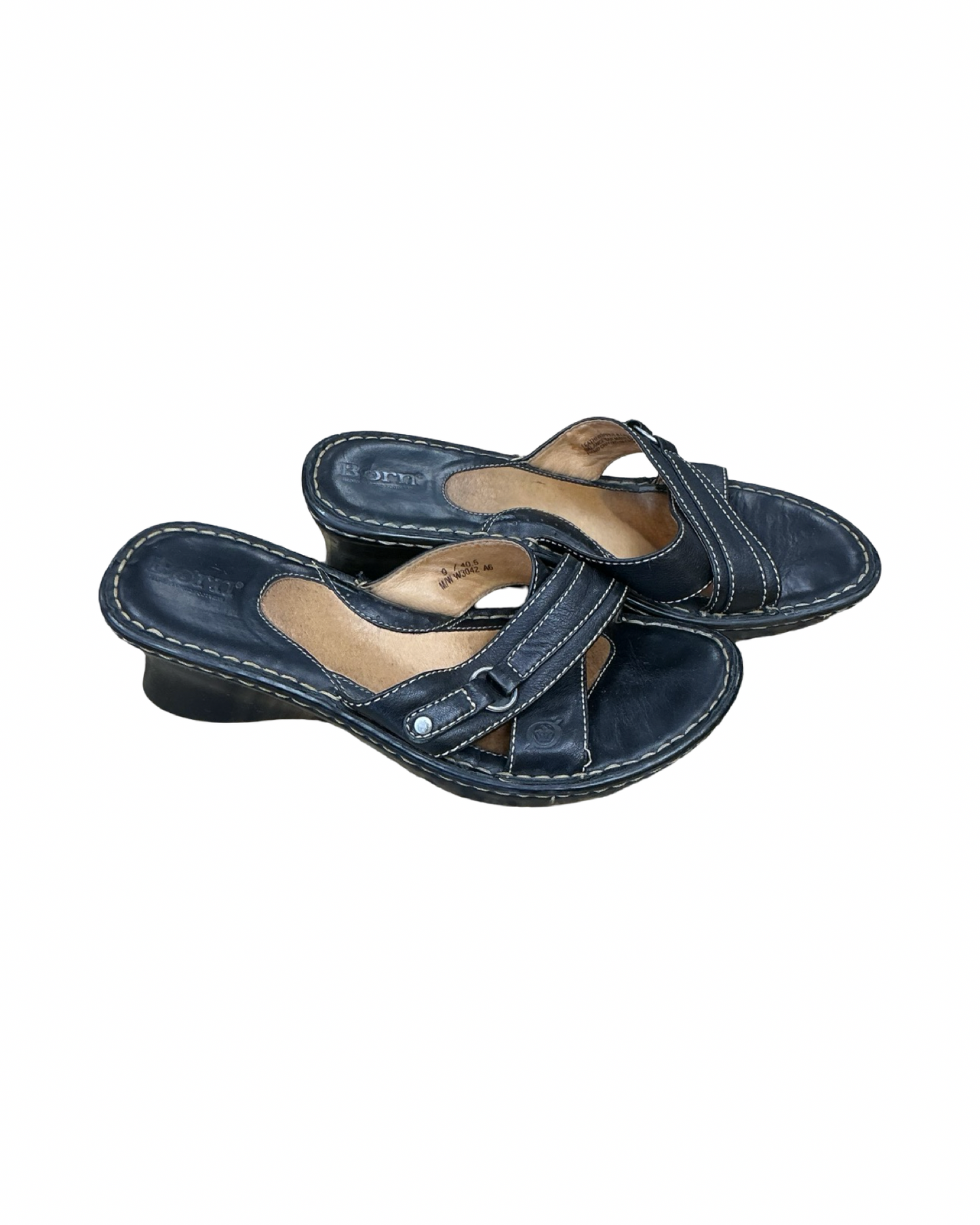 Sandals Heels Platform By Born In Black, Size:9