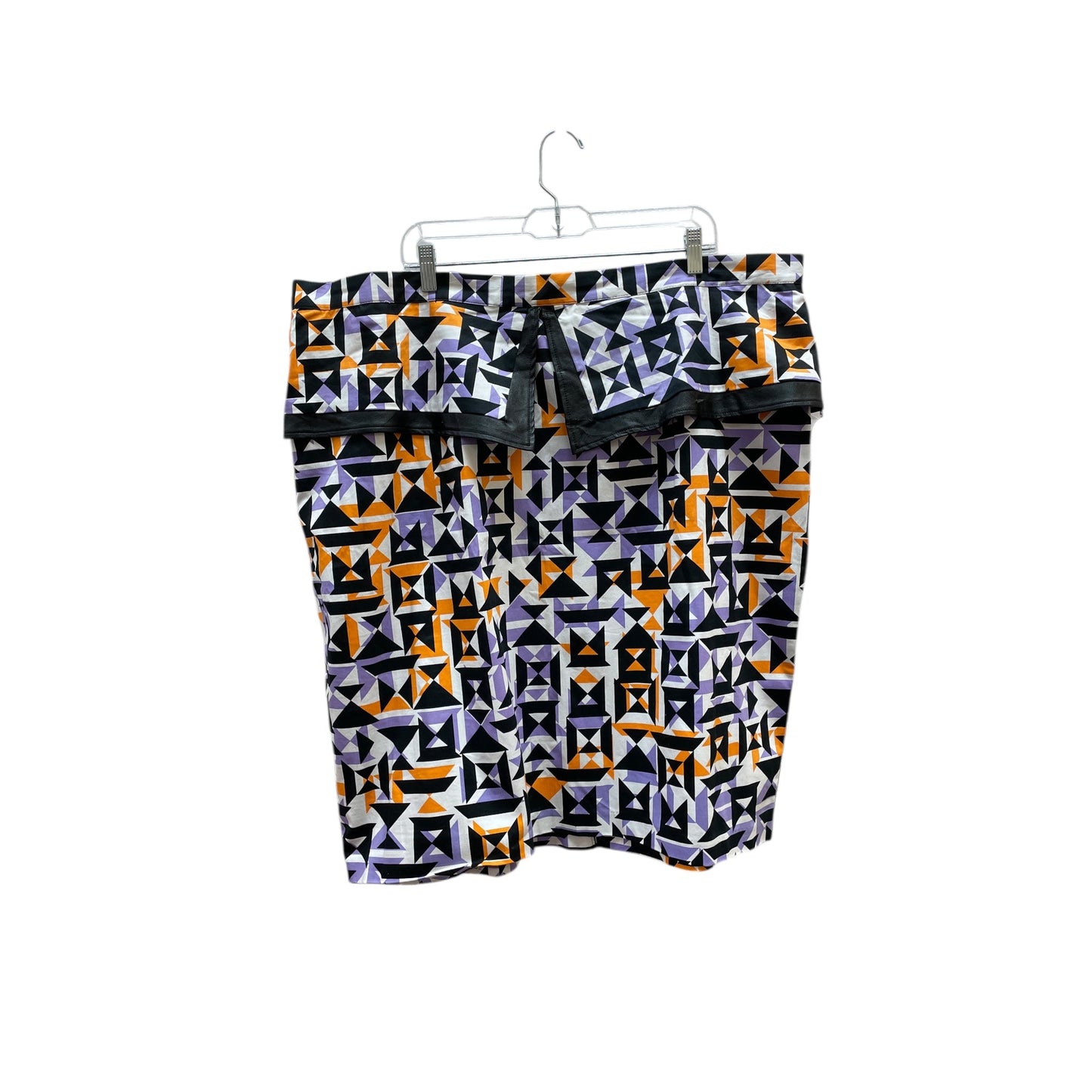 Skirt Mini & Short By Ashley Stewart In Black & Purple, Size:24