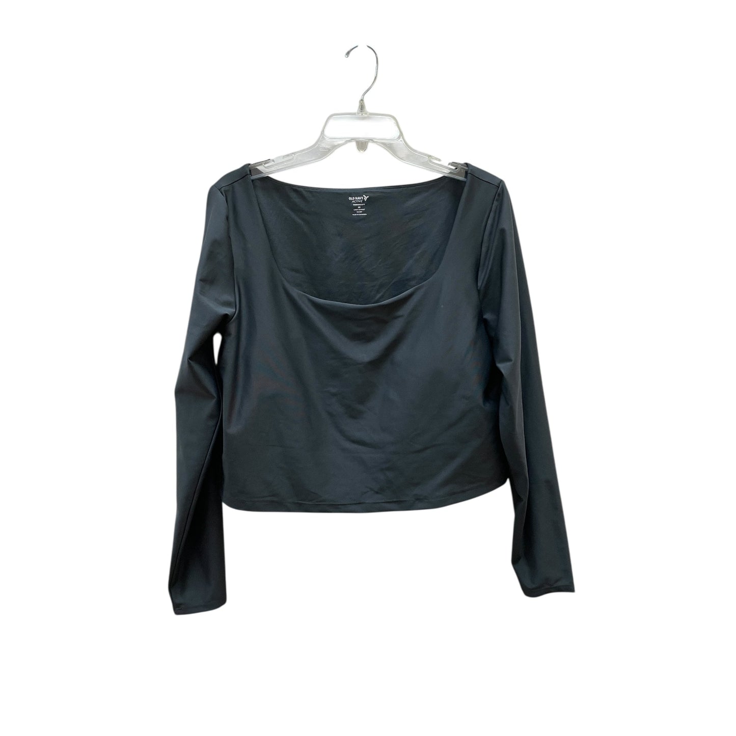 Athletic Top Ls Crewneck By Old Navy In Black, Size:2X