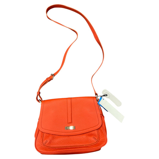 Crossbody Leather By Cole-Haan In Orange, Size:Small