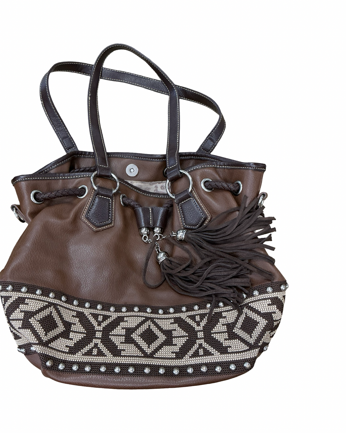 Handbag By Clothes Mentor In Brown, Size:Medium