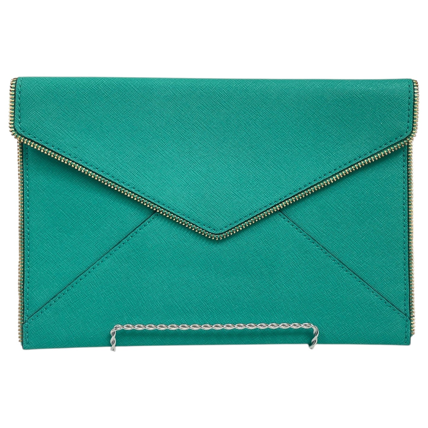 Clutch Designer By Rebecca Minkoff In Aqua, Size:Large