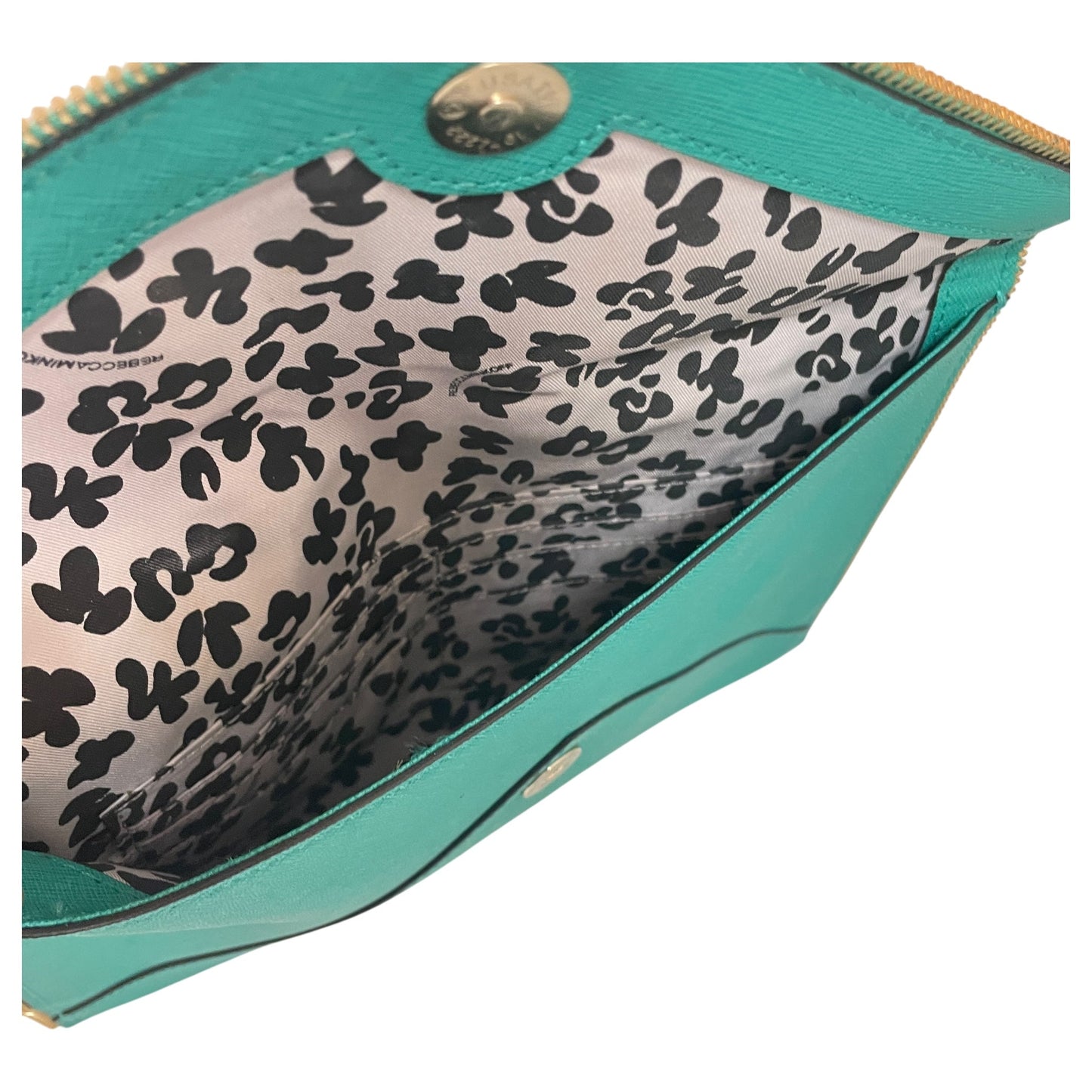 Clutch Designer By Rebecca Minkoff In Aqua, Size:Large