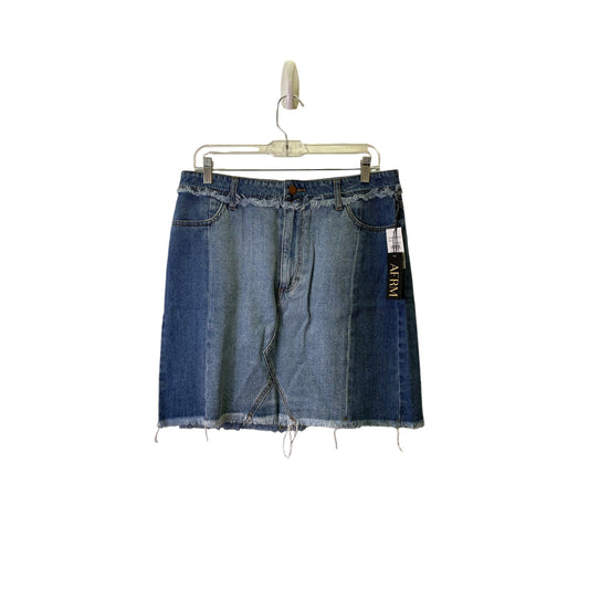 Skirt Mini & Short By Nordstrom In Blue Denim, Size:12