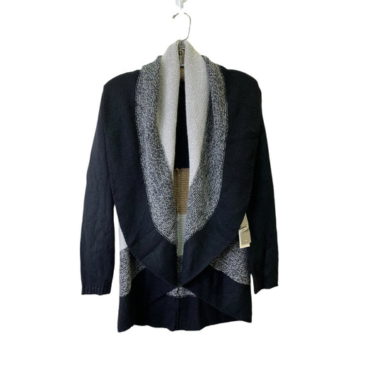 Sweater Cardigan By Charter Club In Black, Size:S