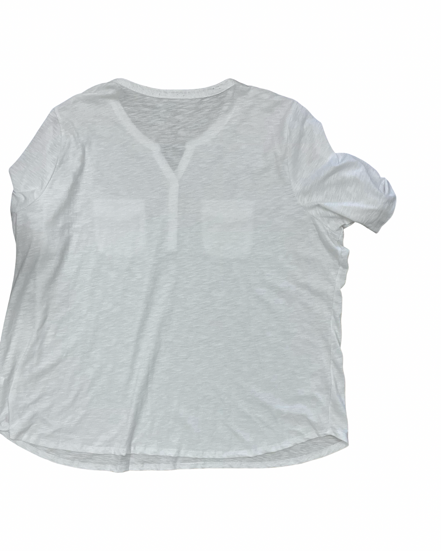 Top Ss By Croft And Barrow In White, Size:3X