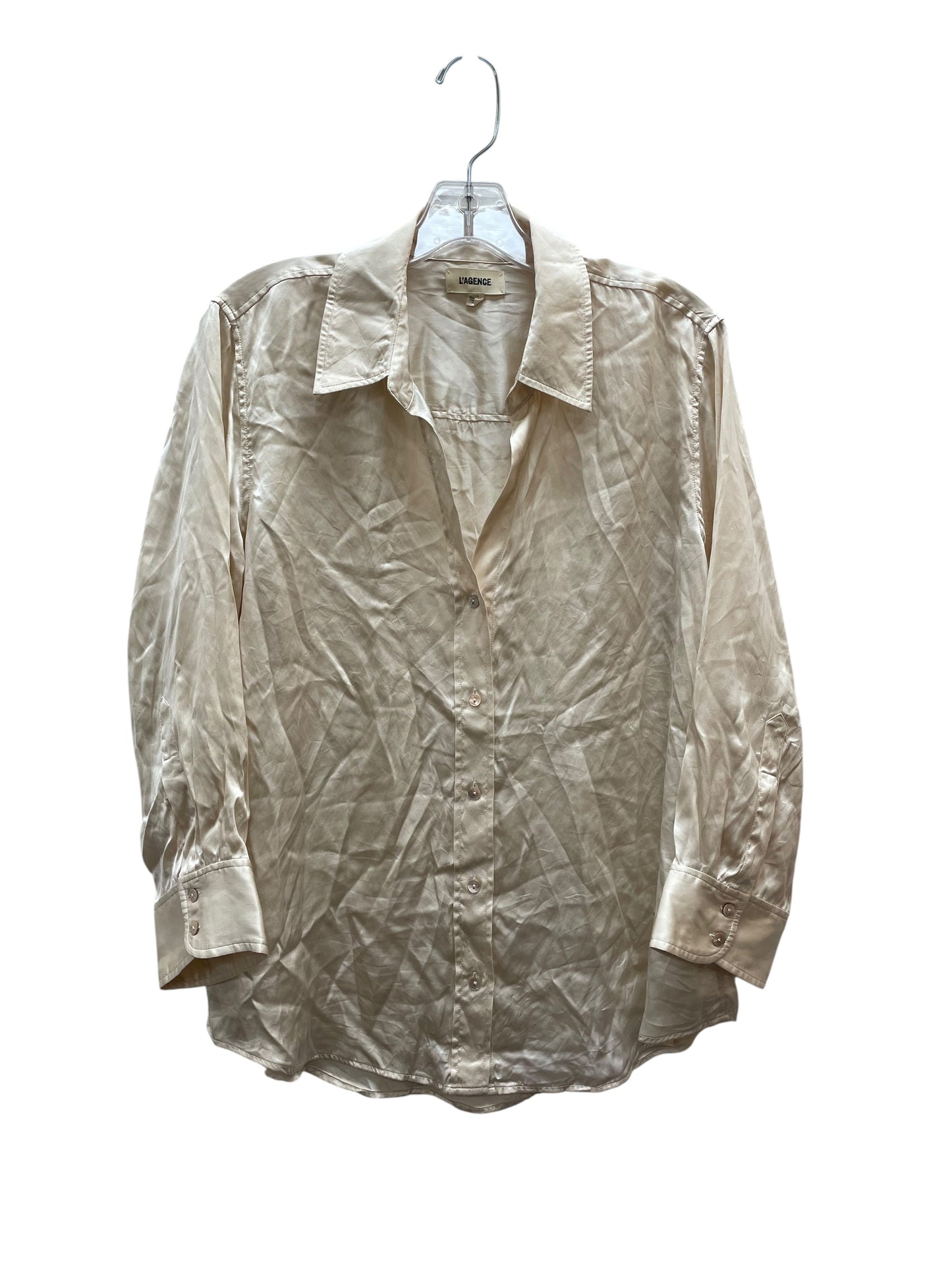 Top Ls By L Agence In Cream, Size:L