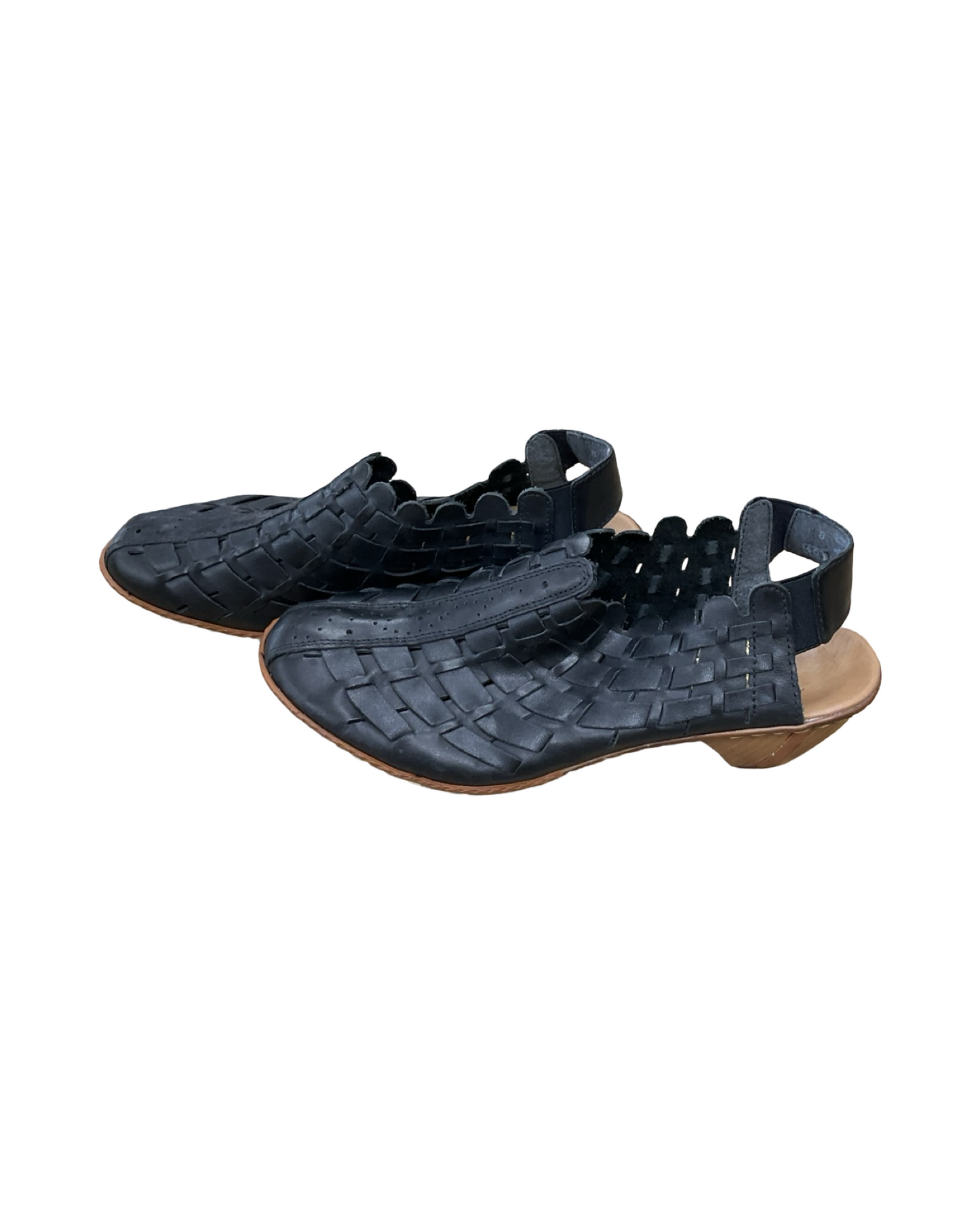 Sandals Heels Block By Riekers In Black, Size:8