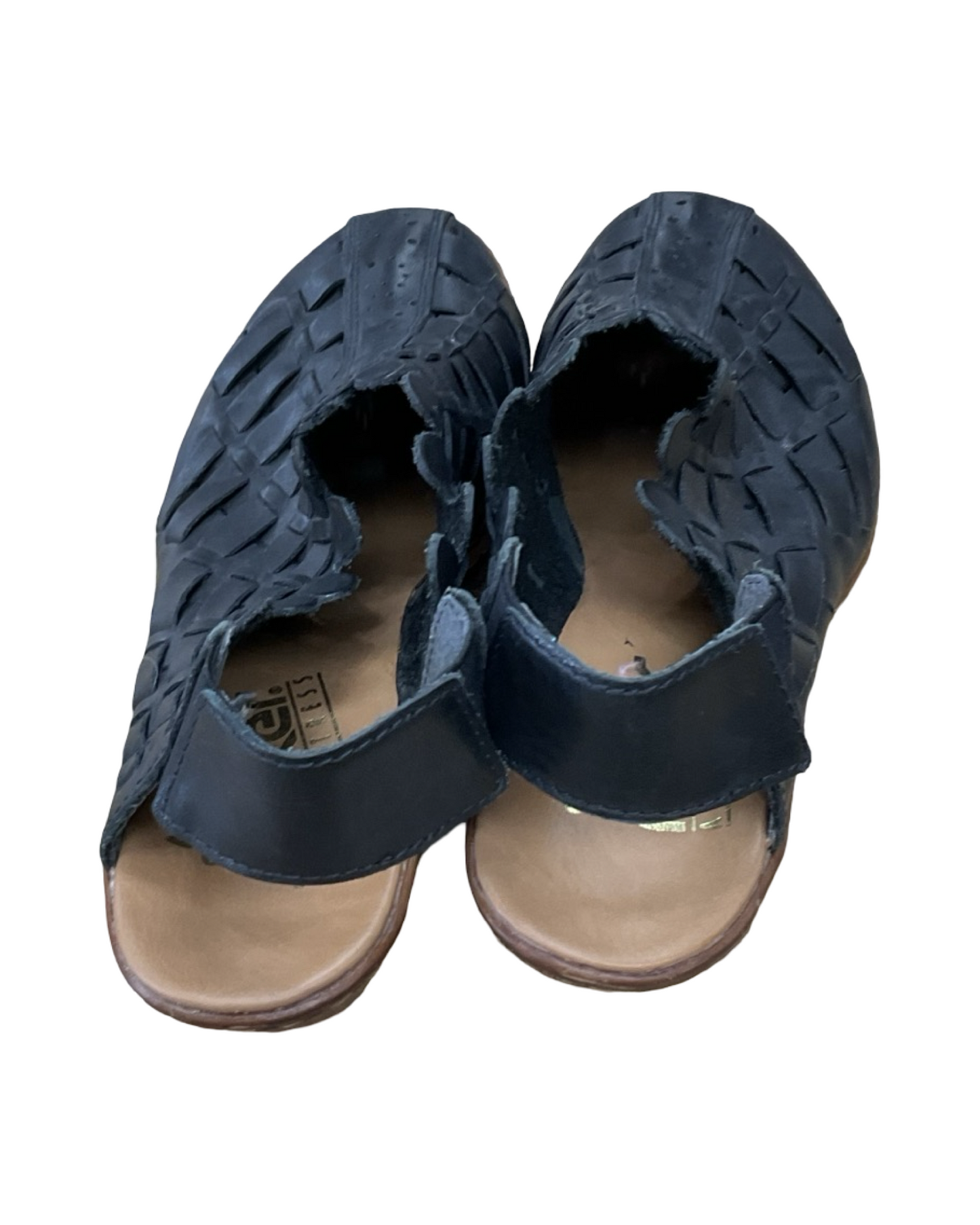 Sandals Heels Block By Riekers In Black, Size:8